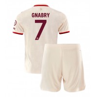 Maglia Calcio Bayern Munich Serge Gnabry #7 Terza Divisa Bambino 2024-25 Manica Corta (+ pantaloncini)